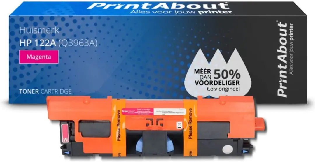 PrintAbout HP 122A Q3963A Toner Magenta - 19.250 pagina's