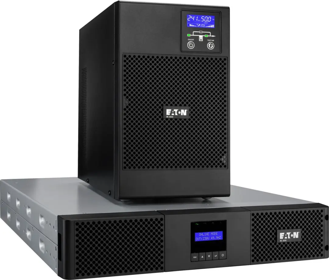 Eaton 9E3000IR UPS - 3kVA 2700W - 7 AC-uitgangen - Zwart