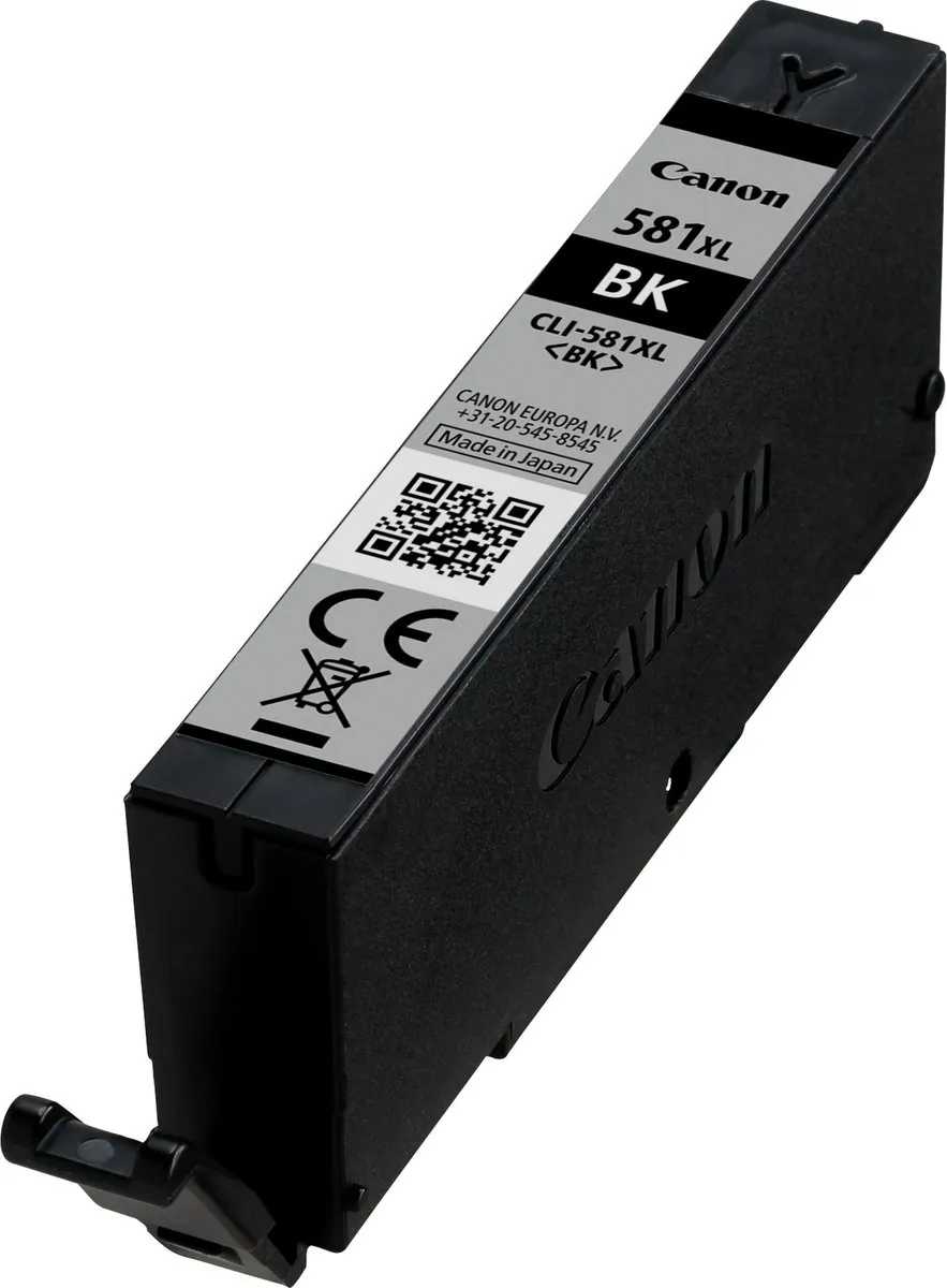 Canon CLI-581BK XL Inktcartridge - 520 Pagina's - Zwart