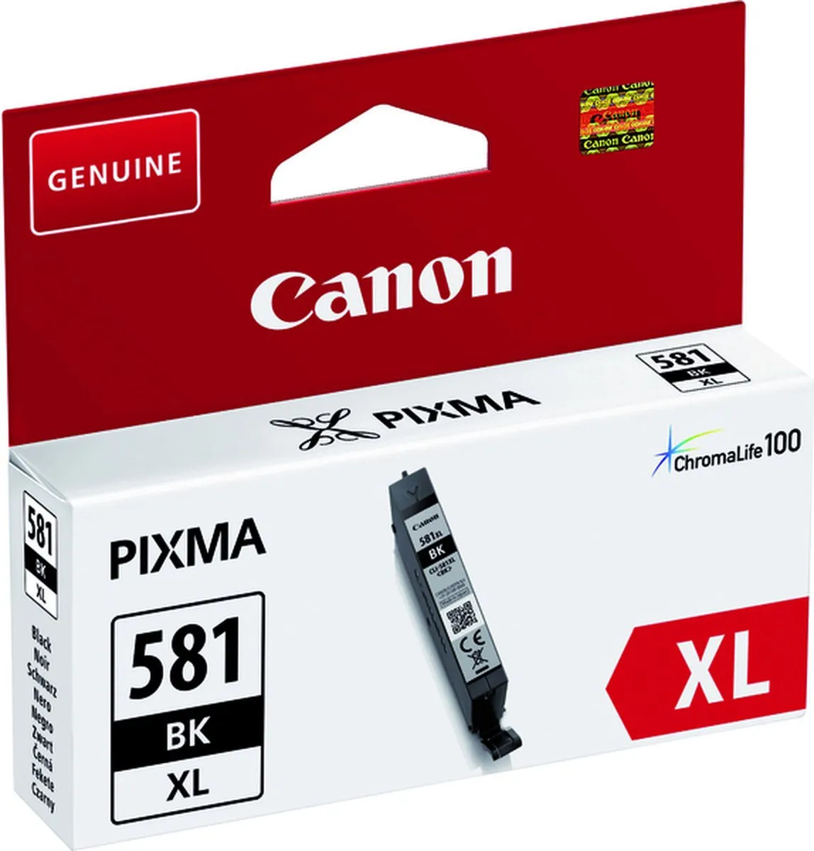 Canon CLI-581BK XL Inktcartridge - 520 Pagina's - Zwart