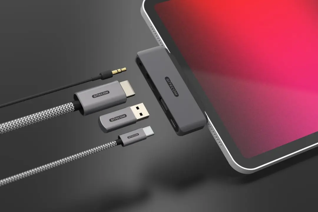 Sitecom AC-1004 iPad Multiport Hub - USB-C - HDMI 2.0 - 60W