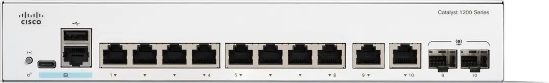 Cisco Catalyst C1200-8T-E-2G Netwerkswitch - 8 PoE-poorten - Wit