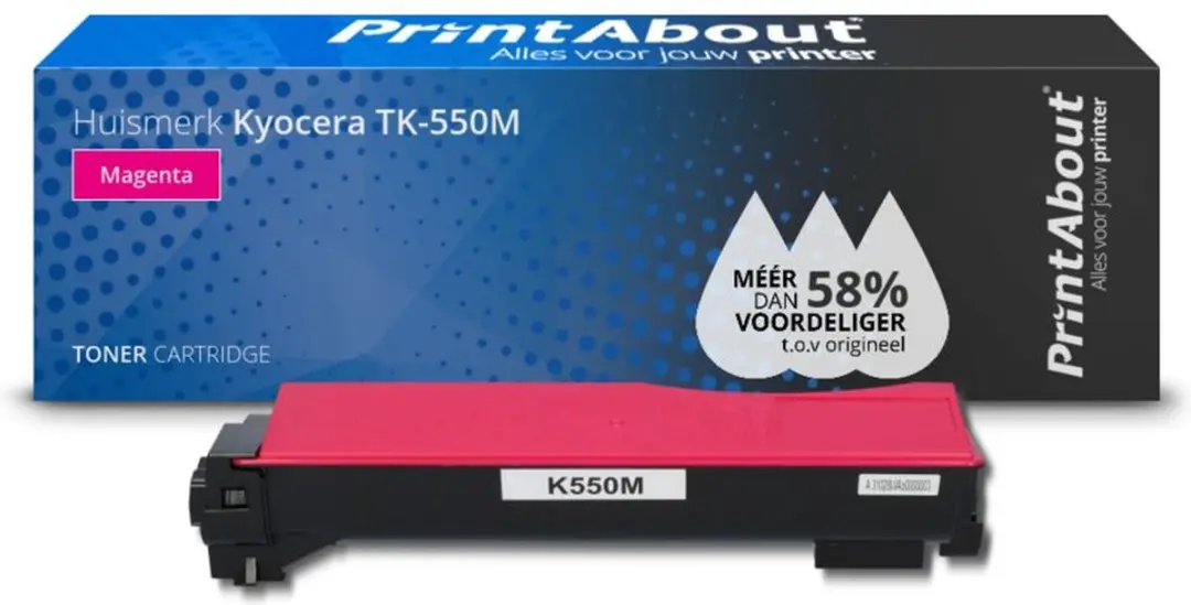 PrintAbout Huismerk TK-550M-PA Toner - Magenta