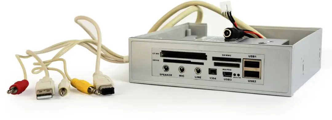 Gembird UHB-2MP-S USB 2.0 Intern Geheugenkaartlezer