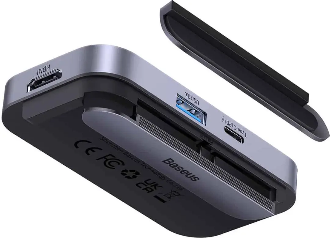 Baseus PadJoy USB-C HUB 6-in-1 - Grijs