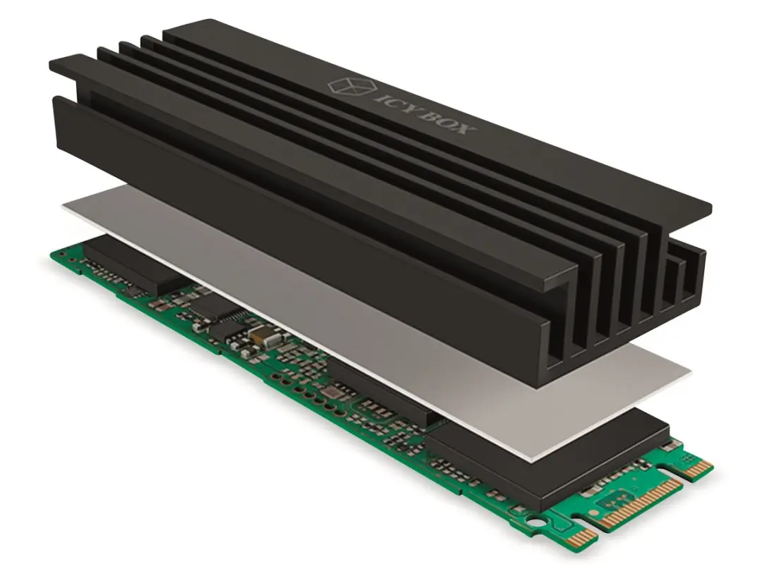 Icy Box IB-M2HS-70 SSD Koelplaat - Zwart
