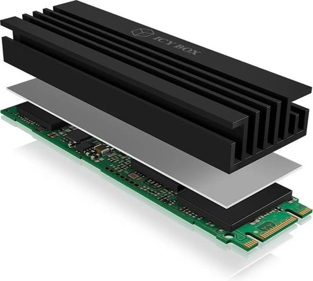 Icy Box IB-M2HS-70 SSD Koelplaat - Zwart
