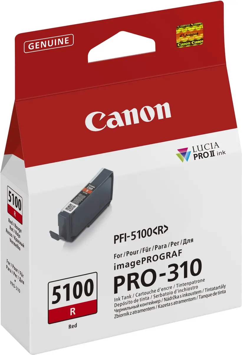 Canon PFI-5100 R Inktcartridge - Origineel Rood