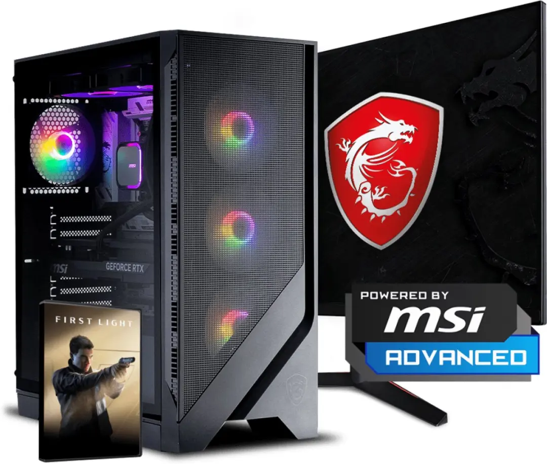 MSI RTX 5070 Gaming PC - AMD Ryzen 5 5700X 32GB 1TB SSD