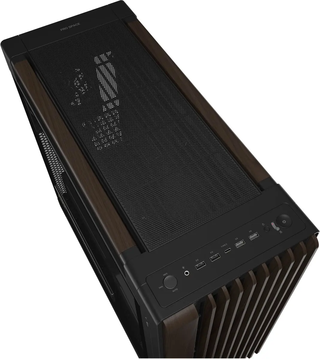 ASUS ProArt PA602 Wood Edition Midi-Tower Behuizing - Zwart/Hout