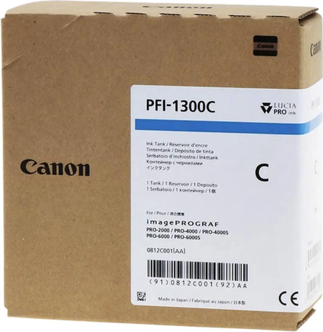 Canon PFI-1300C Cyan Inktcartridge 330ml
