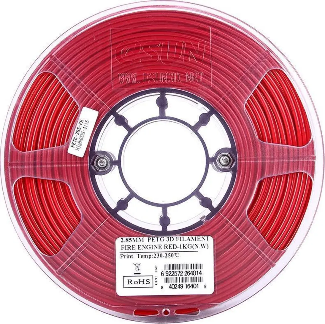 ESUN PETG Brandweerwagenrood 1kg - 1.75mm