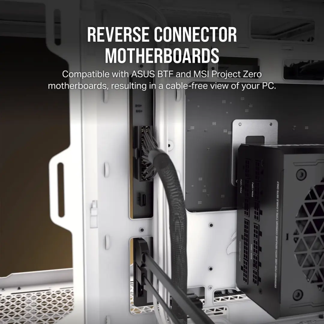 Corsair 6500X Midtower ATX Gehäuse - Wit - 3x 2.5" 3x 3.5"