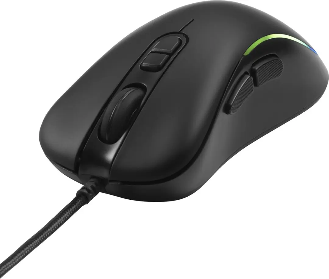 Deltaco Gaming DM120 GAM-104 Gamingmuis - Huano-schakelaars - 7 Knoppen - Zwart