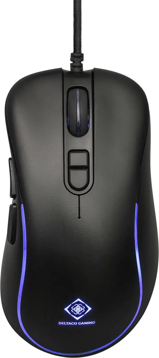 Deltaco Gaming DM120 GAM-104 Gamingmuis - Huano-schakelaars - 7 Knoppen - Zwart