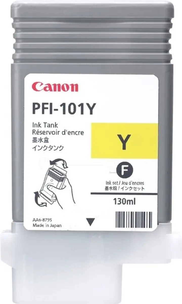 Canon PFI-101Y Inktcartridge - Geel 130ml