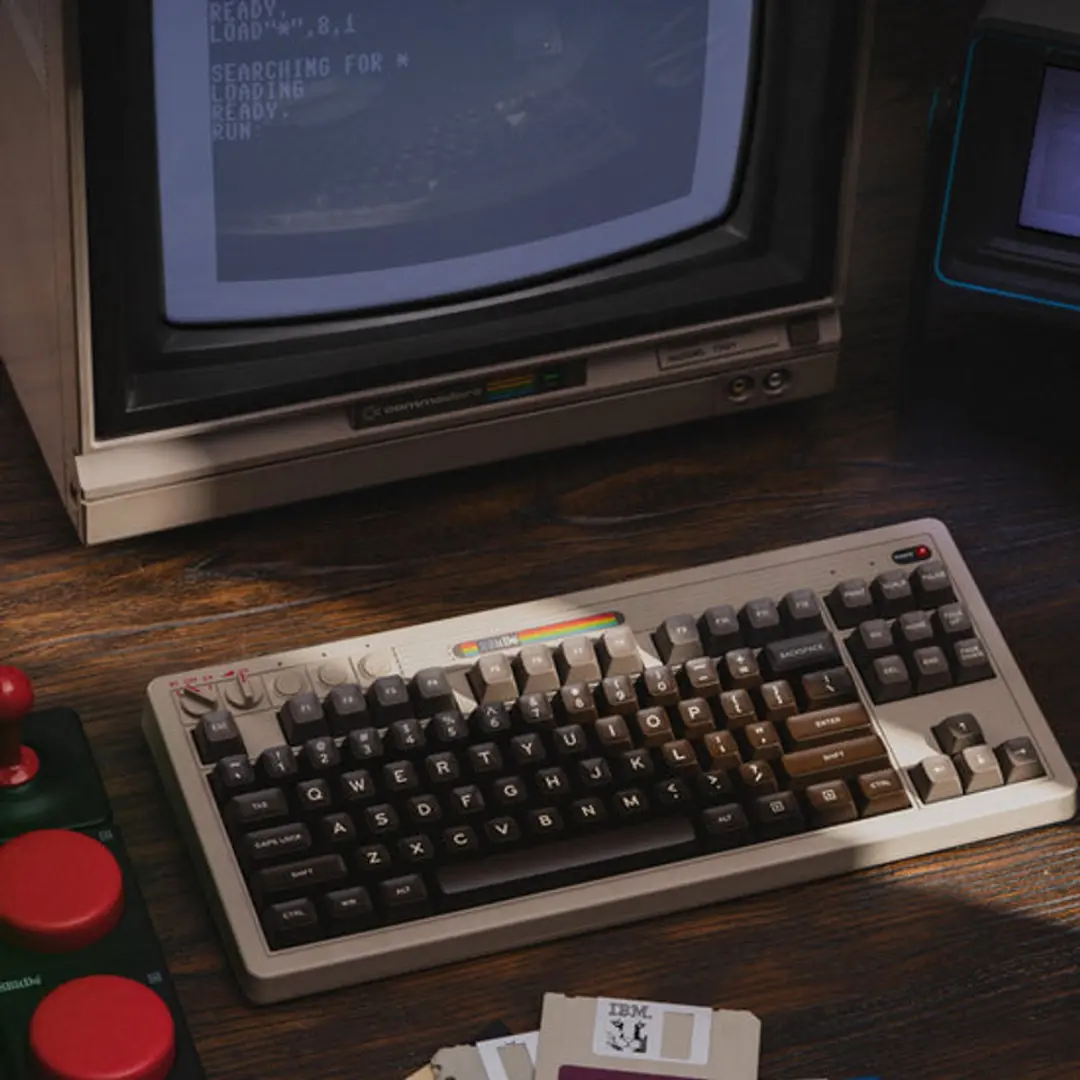 8Bitdo C64 Edition RET00489 Toetsenbord - Grijs