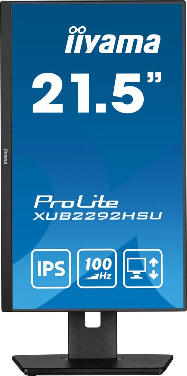 iiyama ProLite XUB2292HSU-B6 Monitor 22 Inch - IPS Full HD - USB-hub