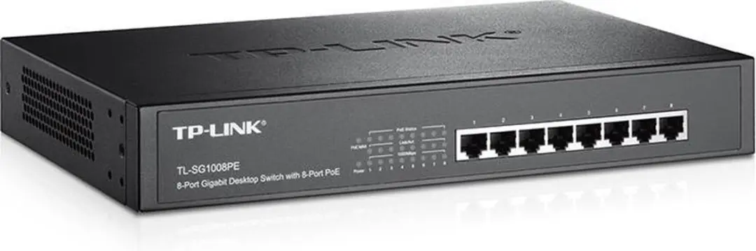 TP-Link TL-SG1008PE 8-Poort PoE Switch - 16 Gbps - 124W
