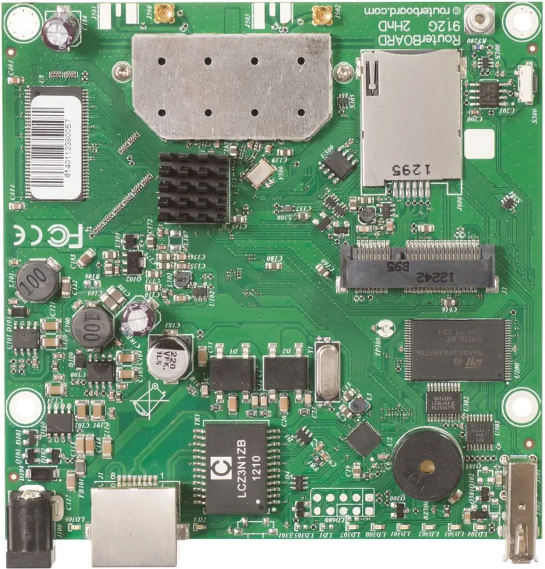 Mikrotik RB912UAG-2HPND Moederbord