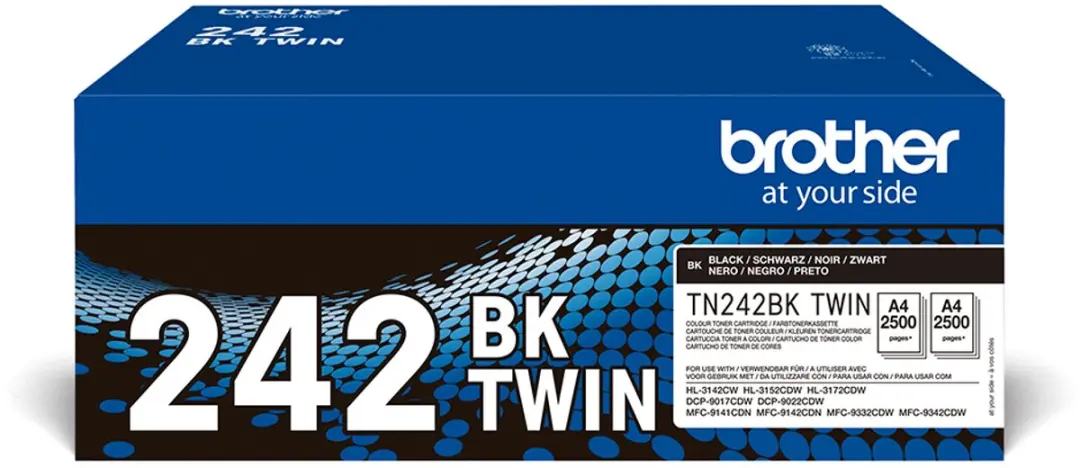 Brother TN-242BKTWIN Toner - 2500 Pagina's - Zwart