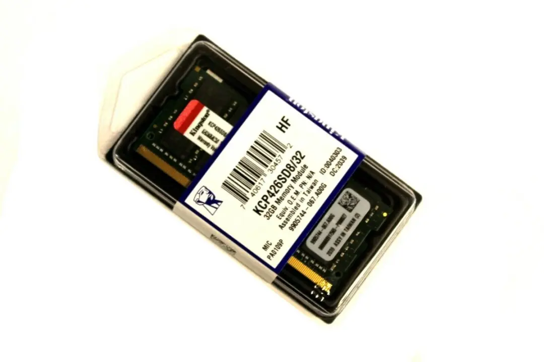 Kingston ValueRAM KCP426SD8/32 Laptopgeheugen 32GB DDR4 SODIMM 2666MHz