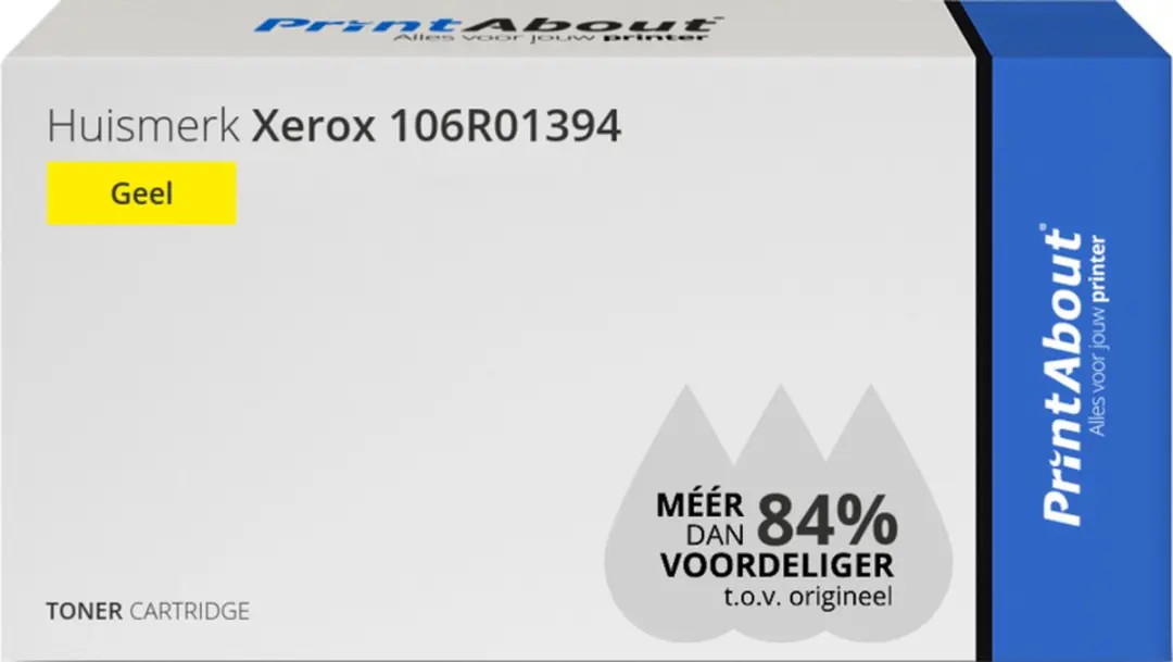 PrintAbout Xerox 106R01394 Toner Geel - 8.000 Pagina's