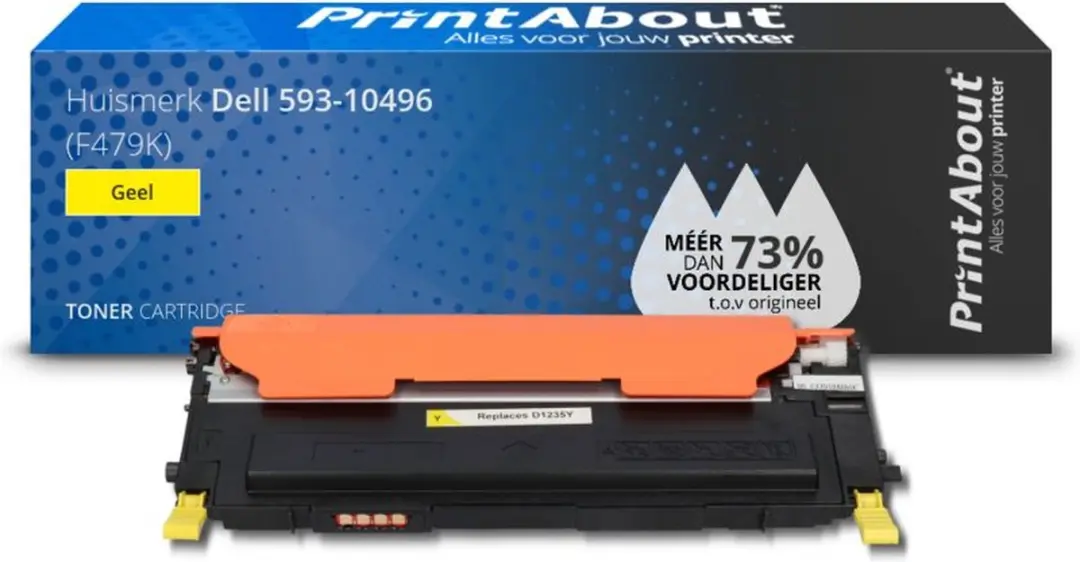 PrintAbout 593-10496-PA Toner Geel - 1.250 Pagina's