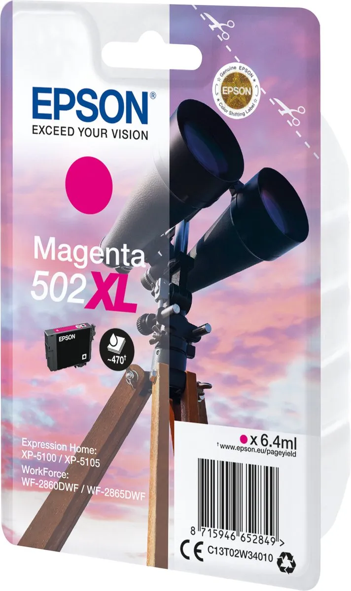 Epson Twin XL 502 Magenta Cartridge 6.4ml
