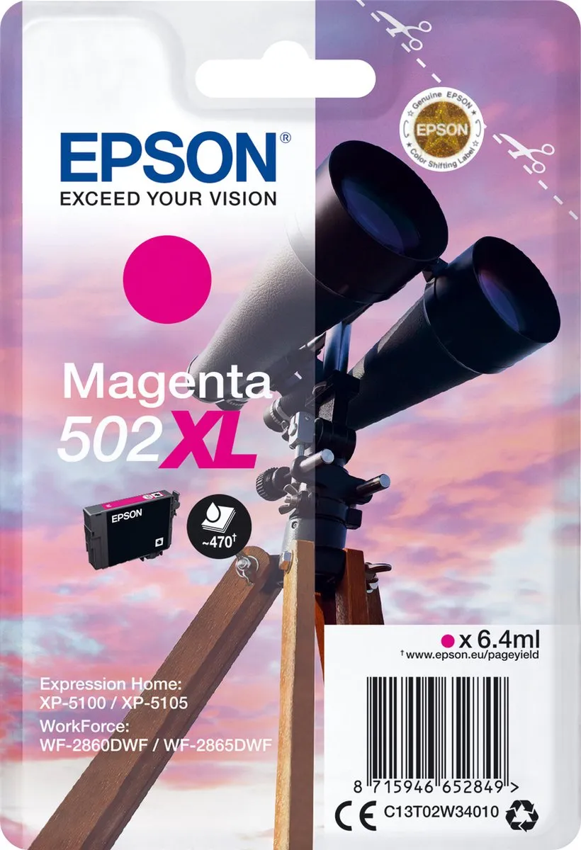Epson Twin XL 502 Magenta Cartridge 6.4ml