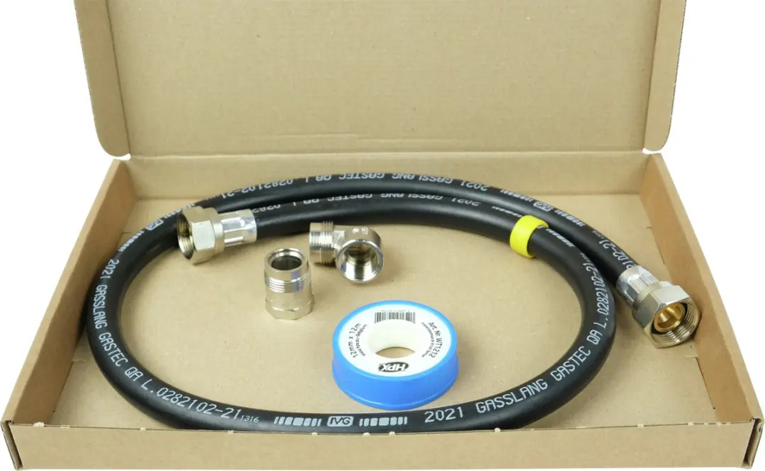 Scanpart Gasslang 100cm Zwart - MPN 1104010004