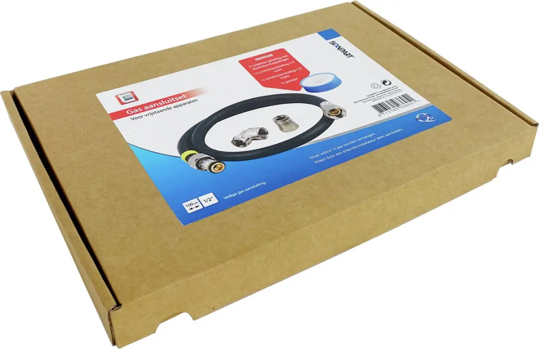 Scanpart Gasslang 100cm Zwart - MPN 1104010004