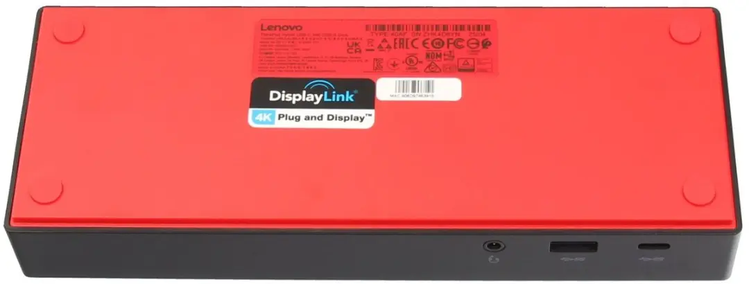 Lenovo 40AF0135EU USB Port Replicator - Zwart - afbeelding 8 van 10