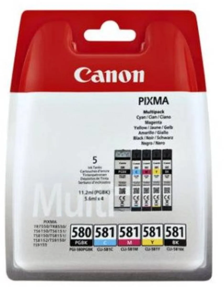Canon PGI-580/CLI-581 Inktcartridges - 28ml - Zwart & Kleur