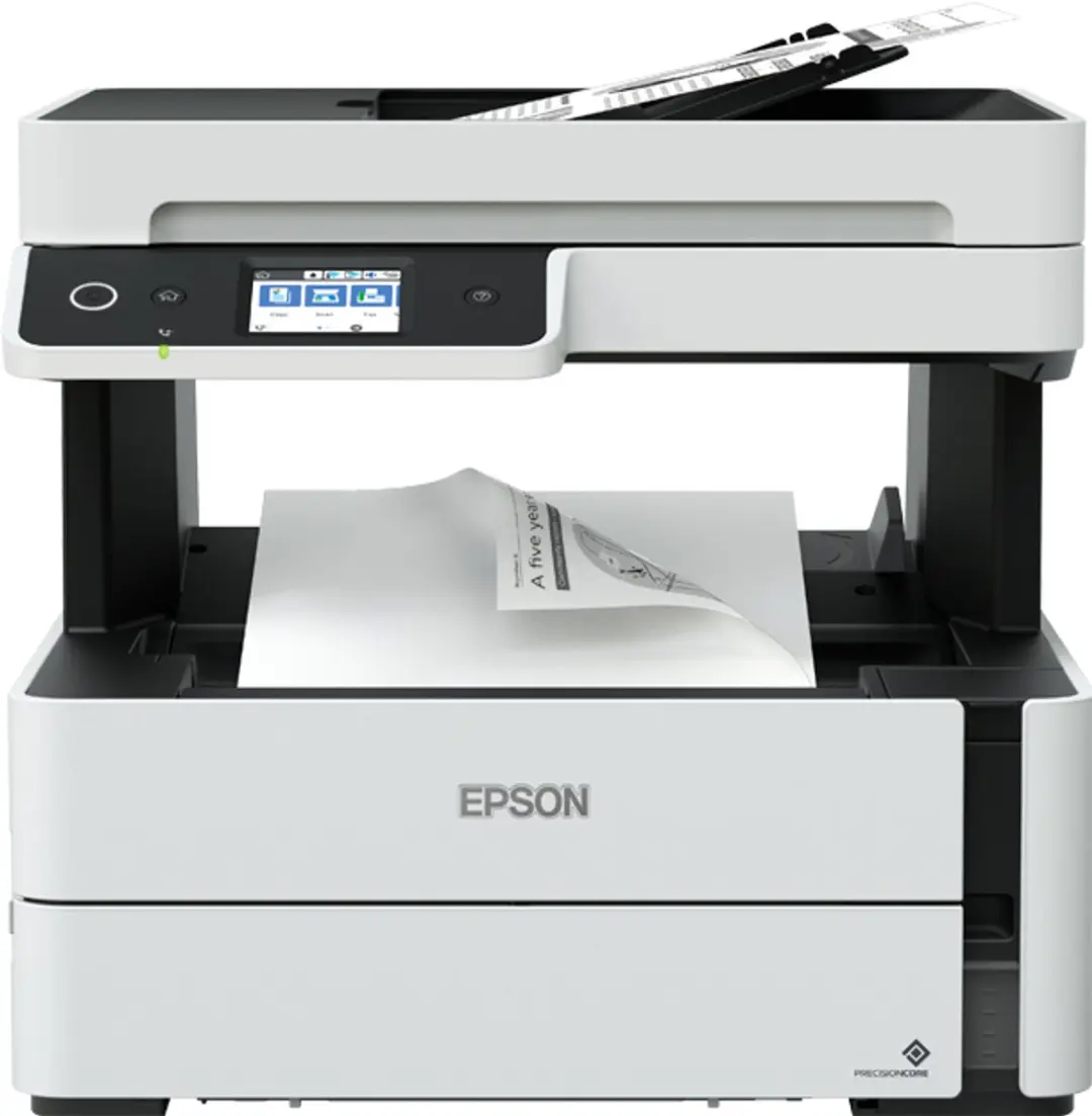 Epson EcoTank ET-M3180 Inkjetprinter - A4 - 1200x2400 DPI - Zwart/Grijs