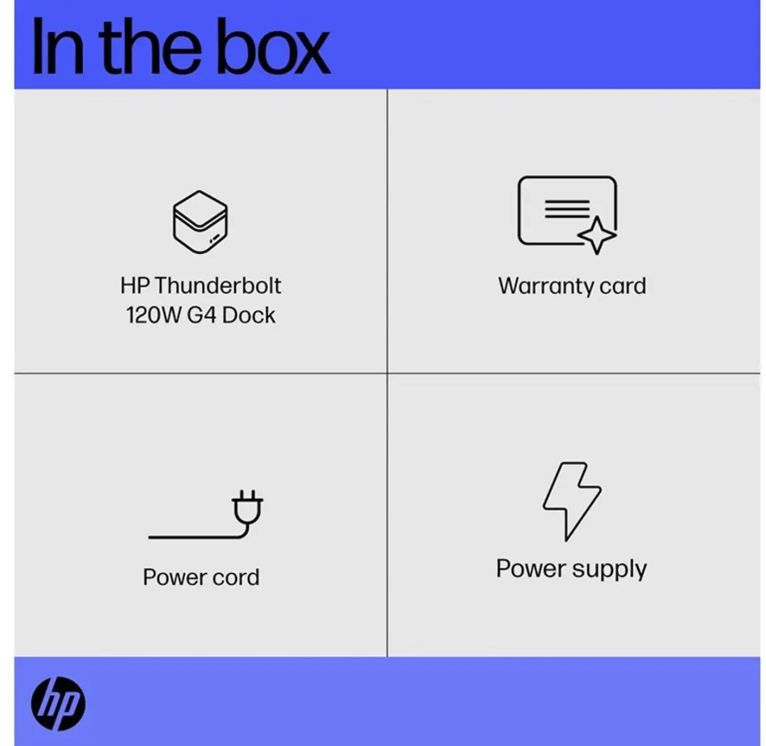 HP G4 Laptopdockingstation 4J0A2AA#ABB - 120W - Zwart - afbeelding 6 van 6