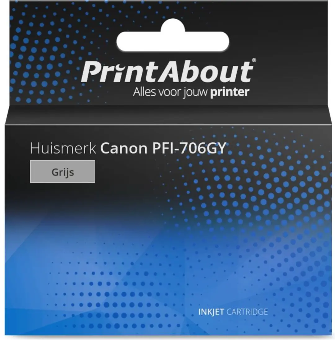 PrintAbout PFI-706GY Inktcartridge Grijs