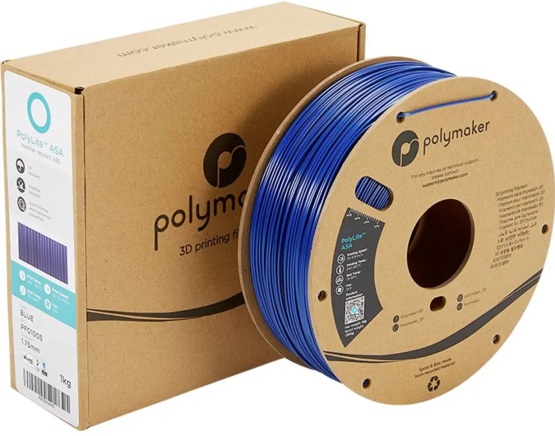 Polymaker PolyLite ASA Filament 1.75mm 1000g - Blauw