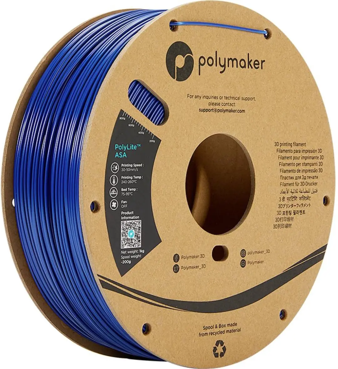 Polymaker PolyLite ASA Filament 1.75mm 1000g