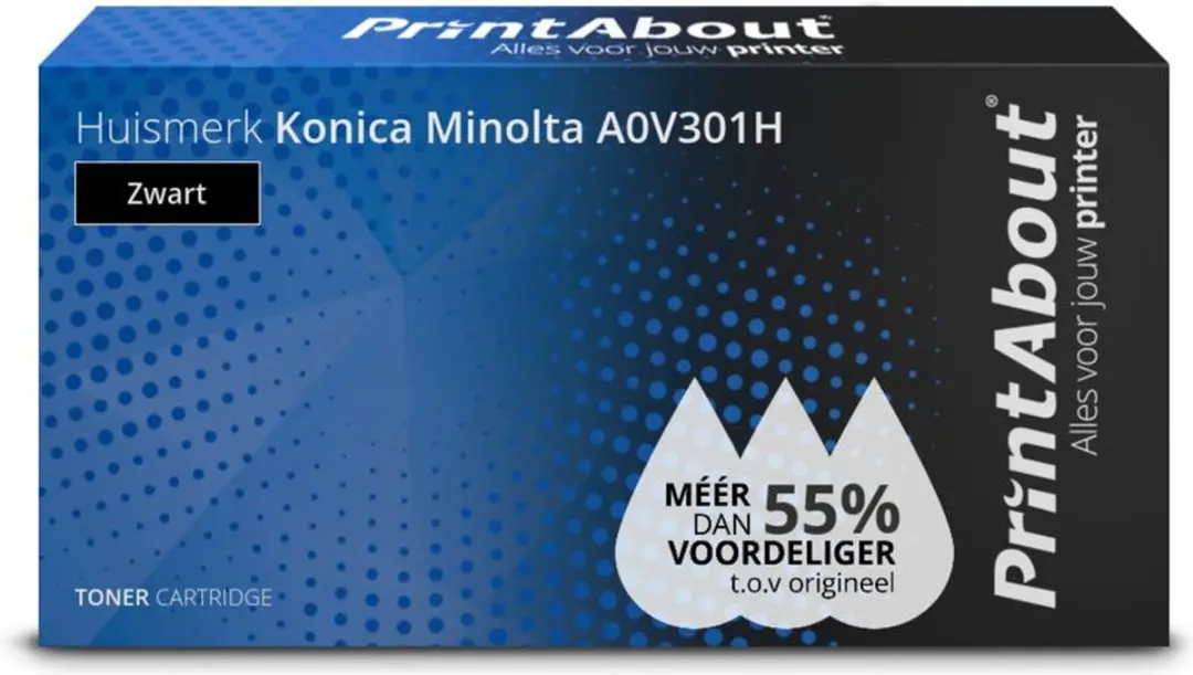 PrintAbout A0V301H-PA Toner Zwart - 3.000 pagina's