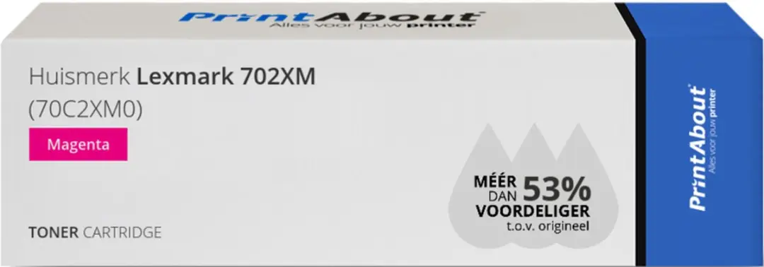 PrintAbout Lexmark 702XM Toner Magenta 4.400 Stuks