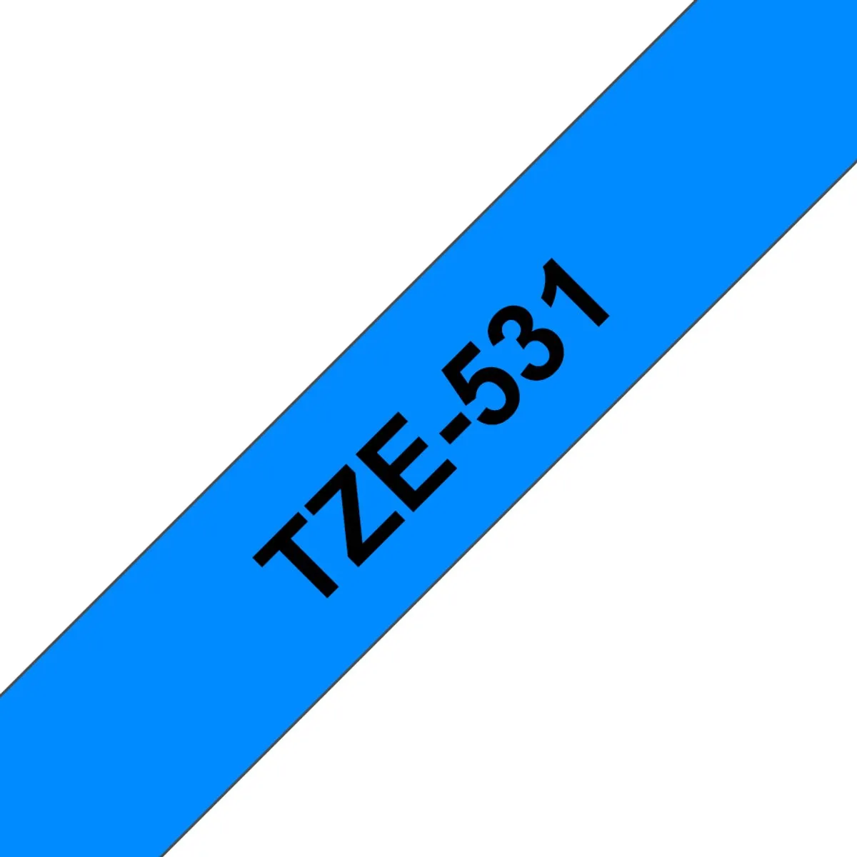Brother TZ-531 12mm - Blauw op blauw - Gelamineerd 8m - afbeelding 6 van 6