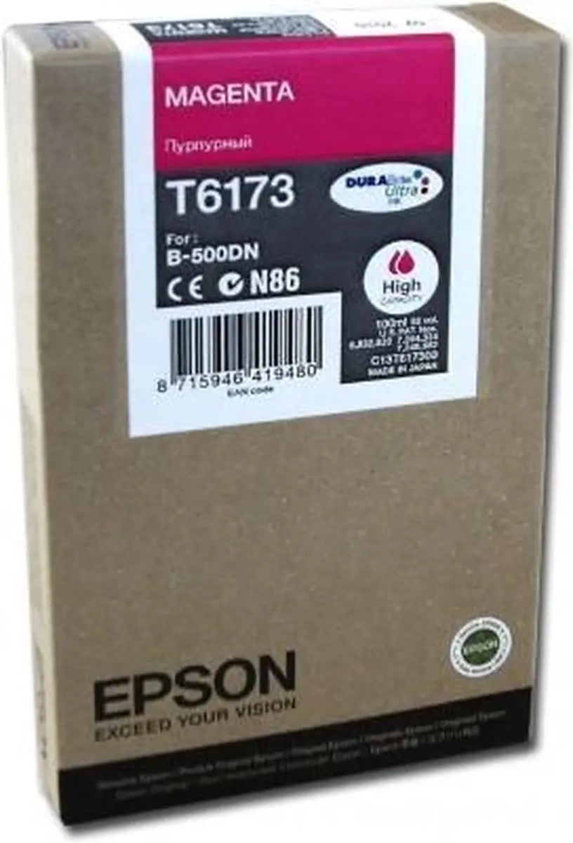 Epson T6173 Magenta Inktcartridge XL - 7000 pagina's