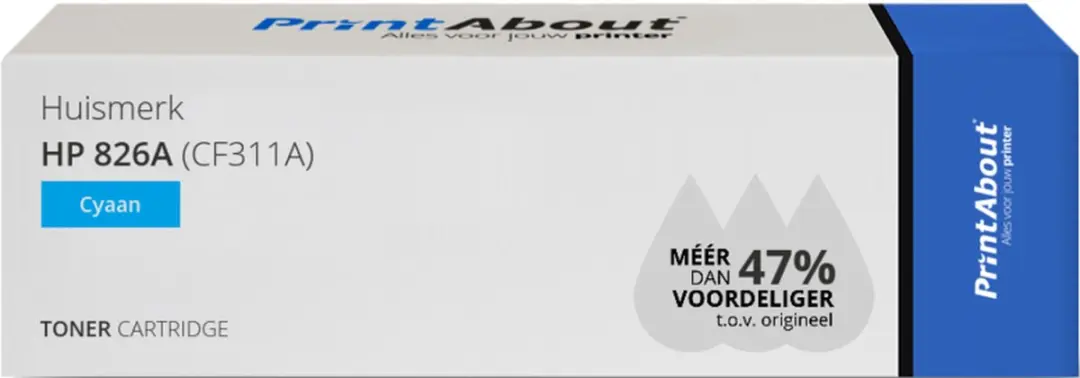 PrintAbout CF311A-PA Toner Cyaan - 33.000 pagina's