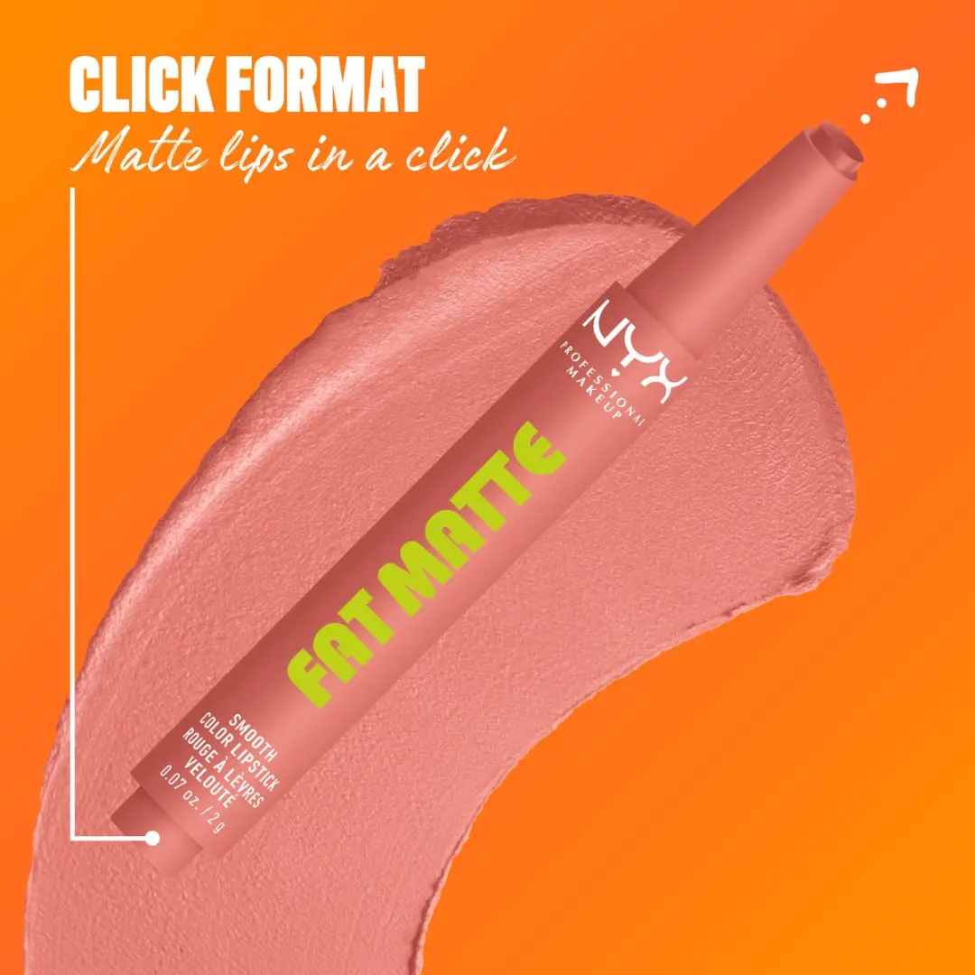 NYX Professional Makeup Fat Matte Lipstick Cashmere Cutie - 3.5g