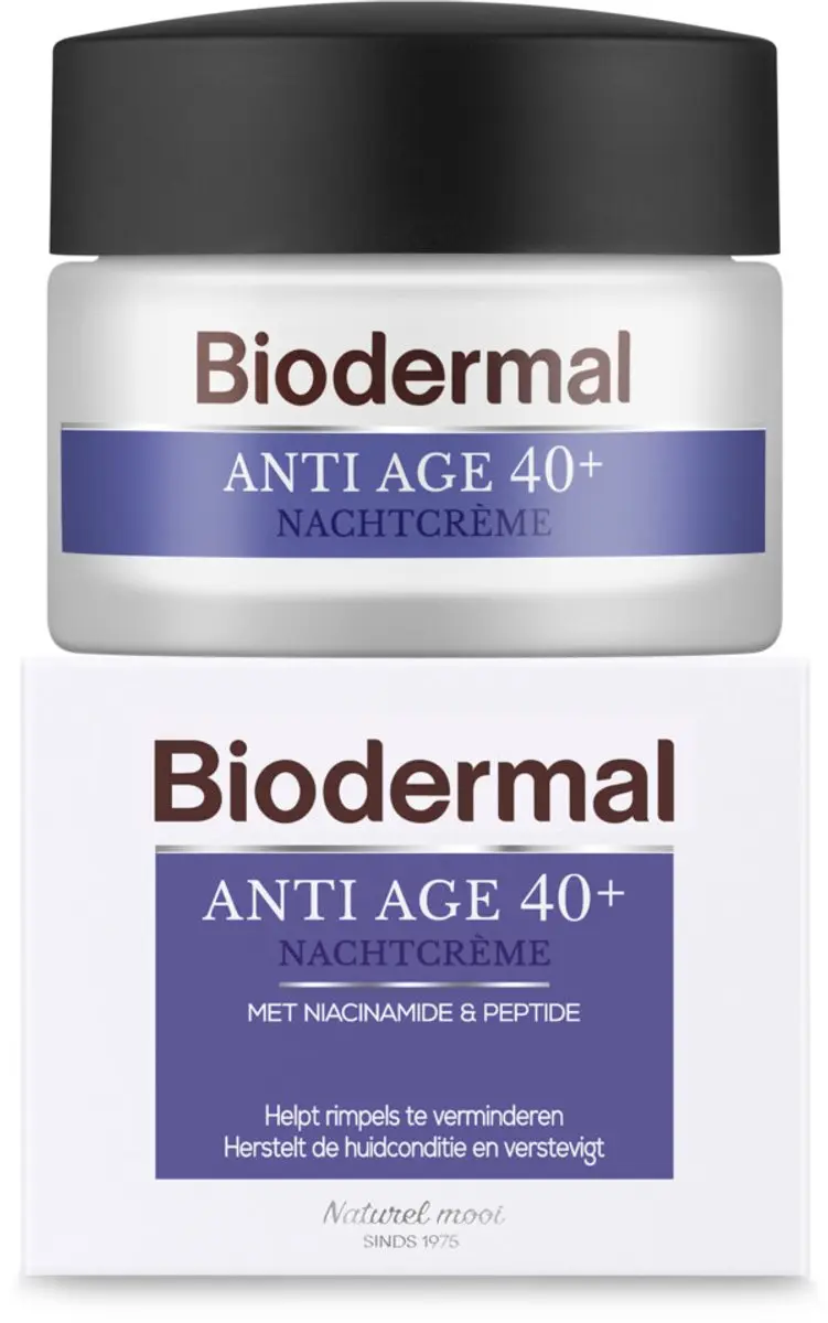 Biodermal Nachtcrème Anti-Age 40+ - 2x50ml