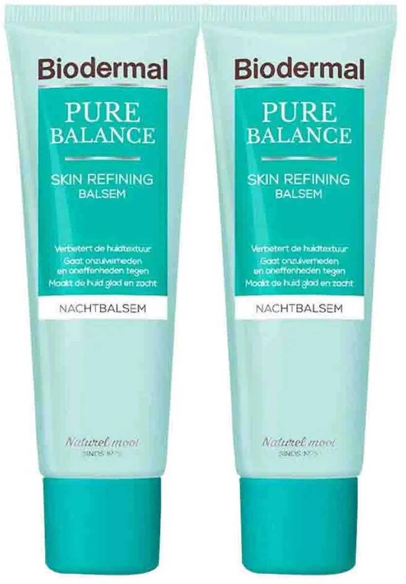 Biodermal Pure Balance Nachtbalsem - 2x50ml