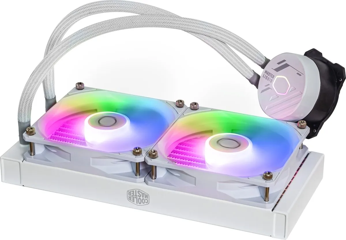 Cooler Master MLW-D24M-A18PZ-RW Koelbasis - 2x12mm Ventilatoren - Wit - afbeelding 2 van 6