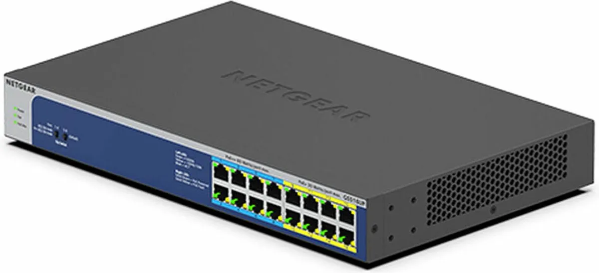 Netgear GS516UP 16-Poort PoE Switch - 8x PoE - Grijs