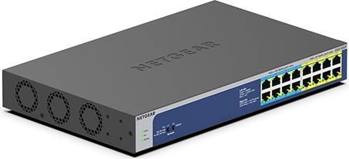 Netgear GS516UP 16-Poort PoE Switch - 8x PoE - Grijs